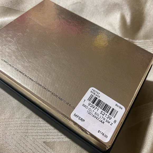 Signature Coach Compact Wallet w/ glitter accent - Picture 5 of 5